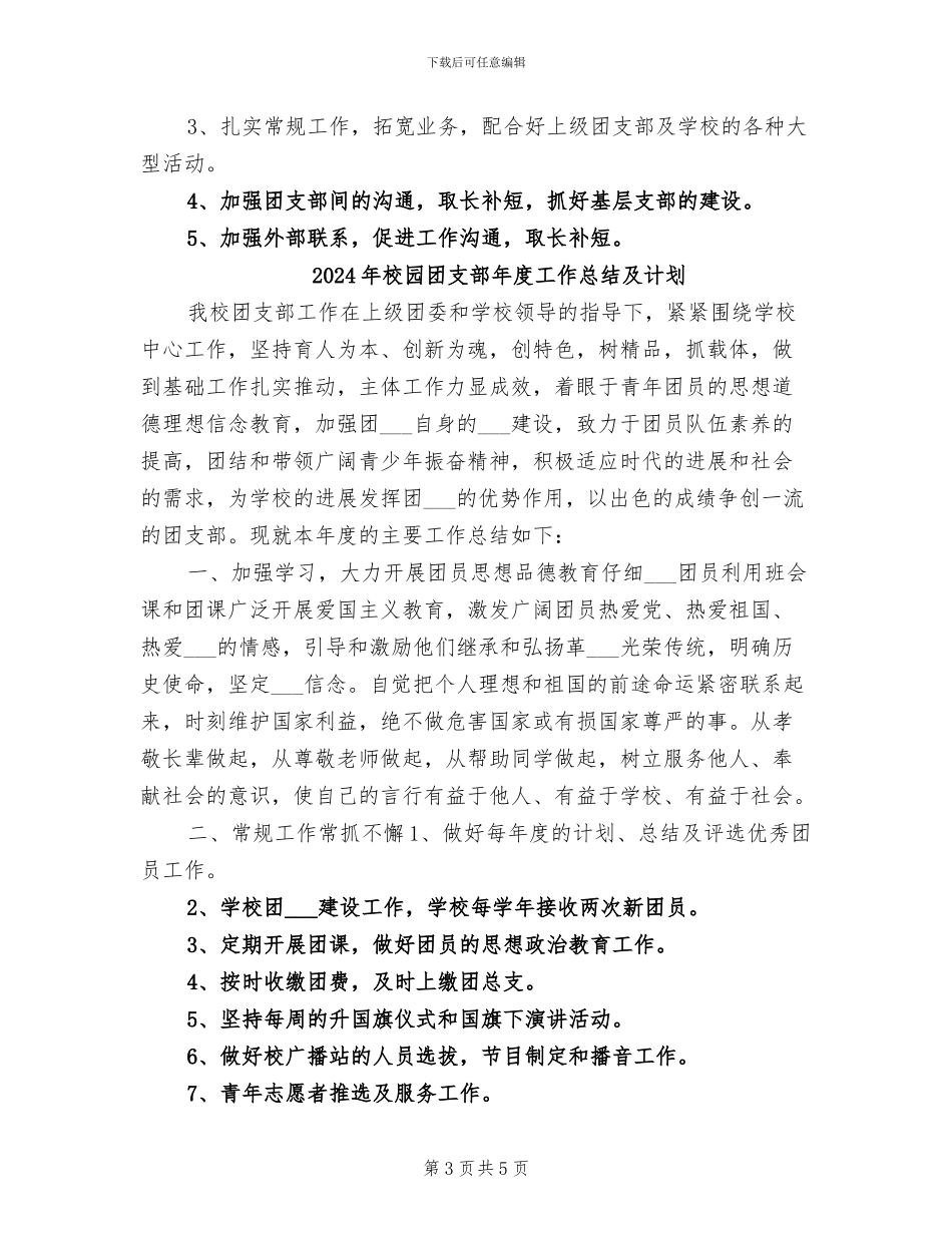 2024年校园团支部工作总结_第3页