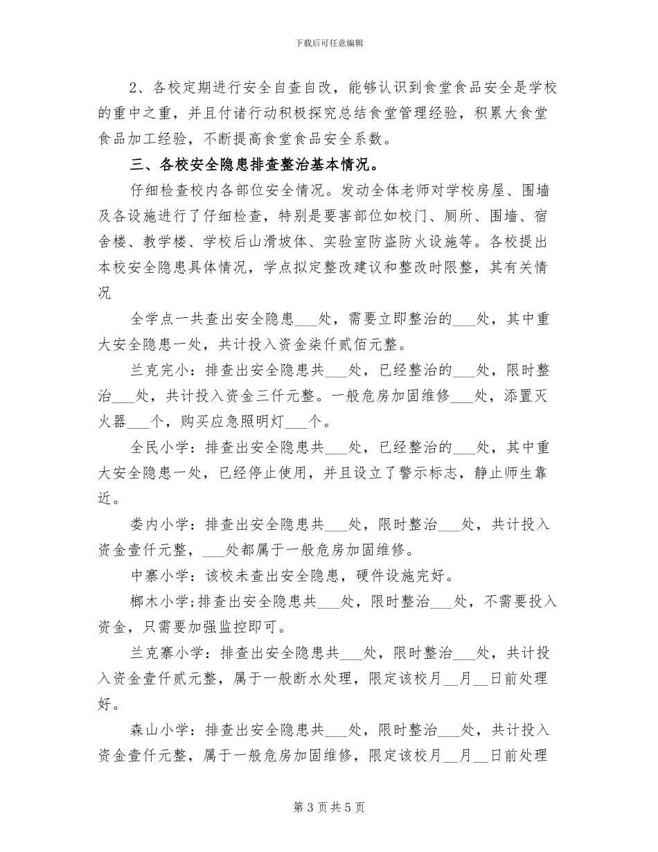 2024年校园安全检查工作总结_第3页
