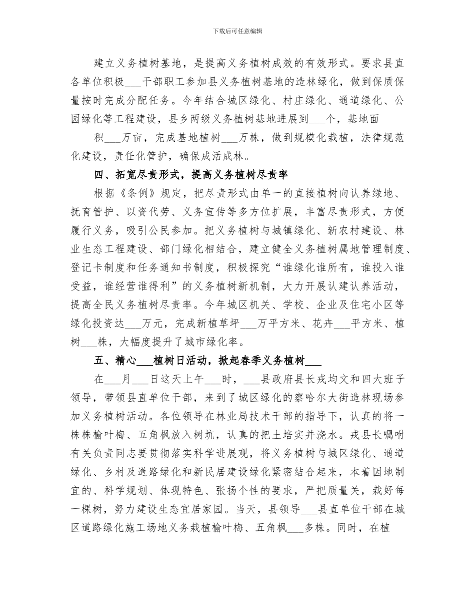 2024年植树造林工作总结范文_第3页