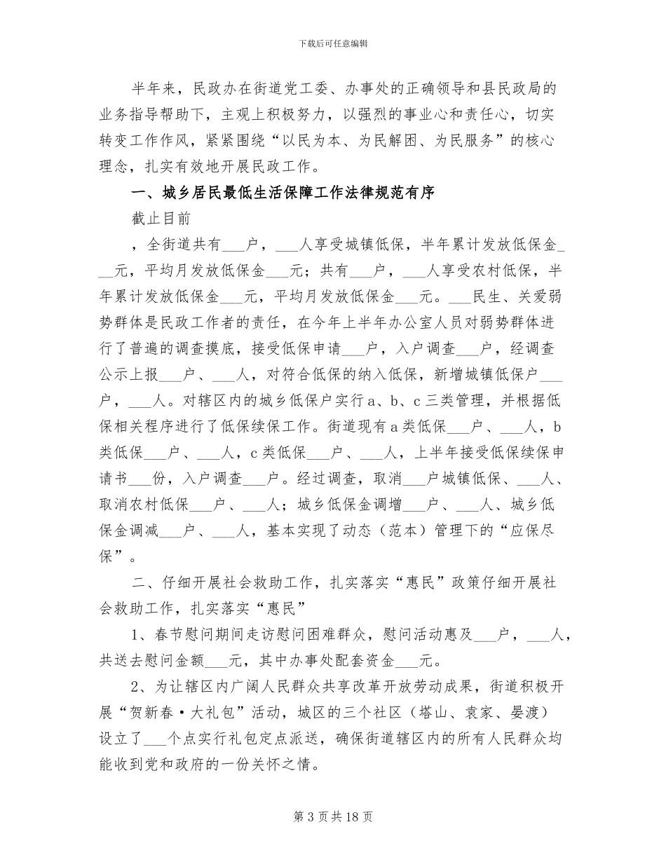 2024年民政办上半年工作总结_第3页