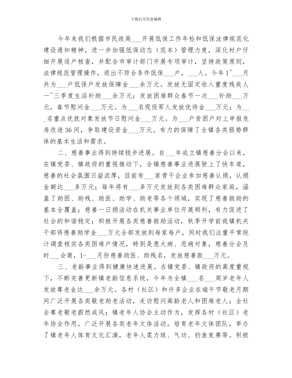 2024年民政工作半年总结范本_第3页