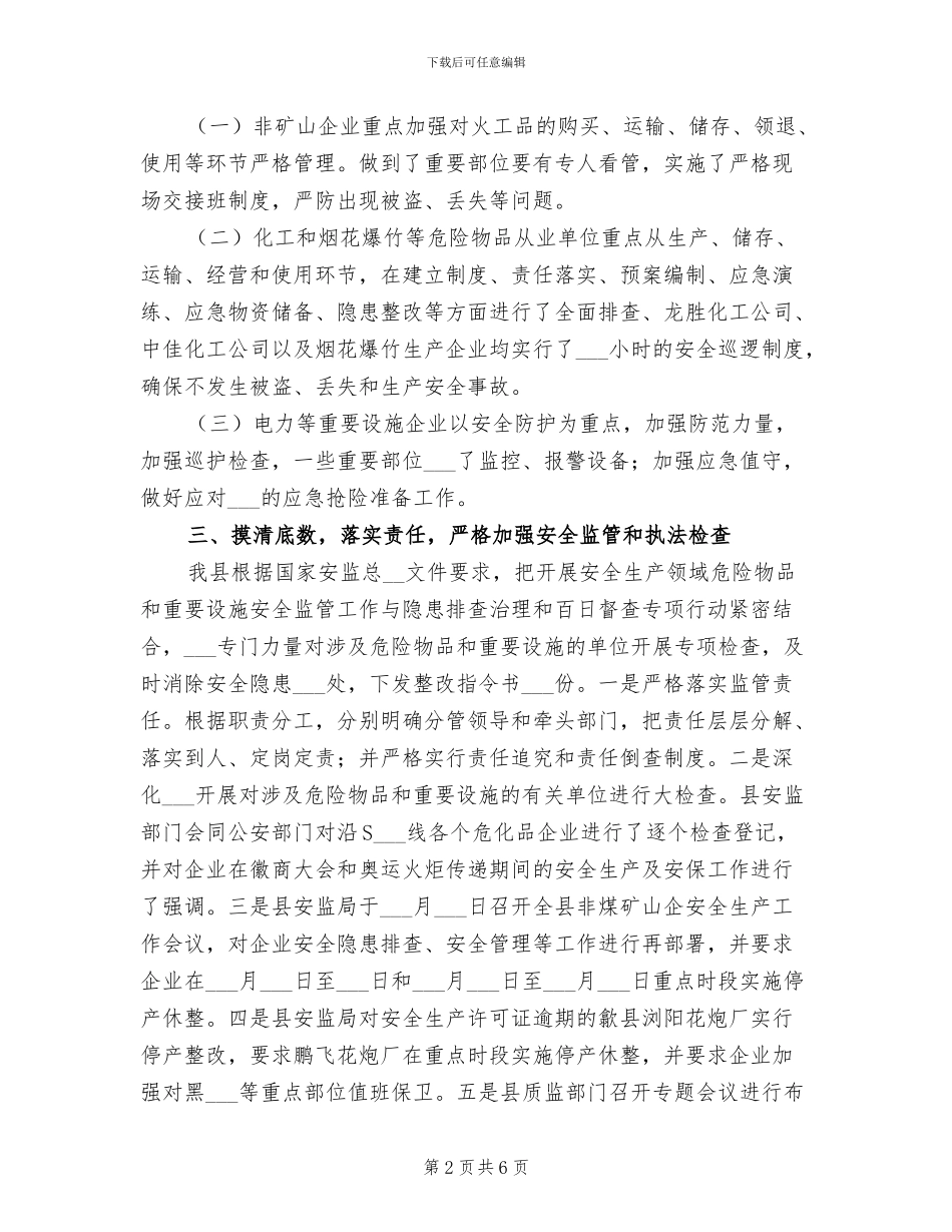 2024年民爆隐患排查整治专项行动工作总结_第2页