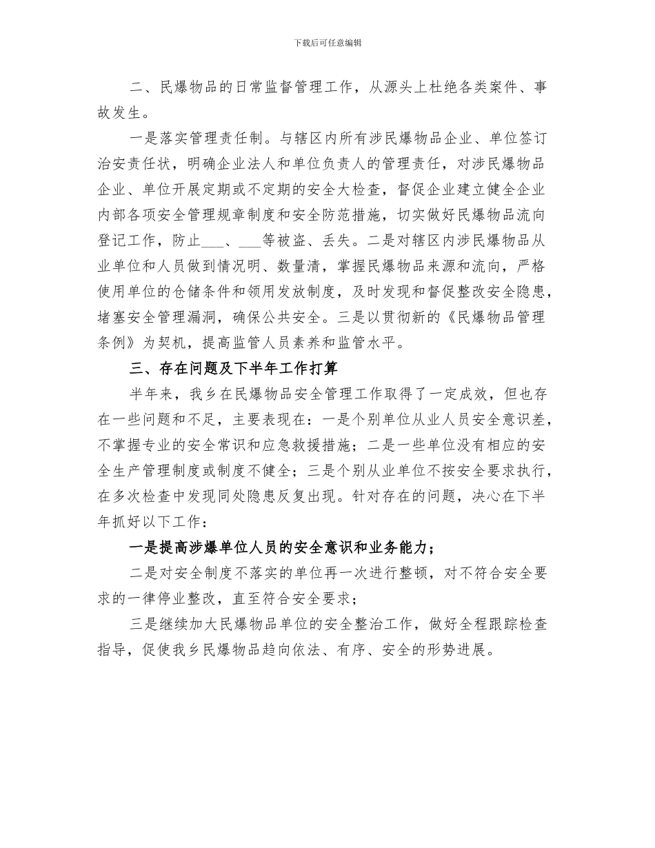 2024年民爆物品使用管理情况总结范本_第3页