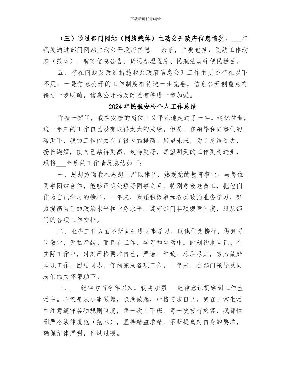 2024年民航处信息科年度工作总结_第3页