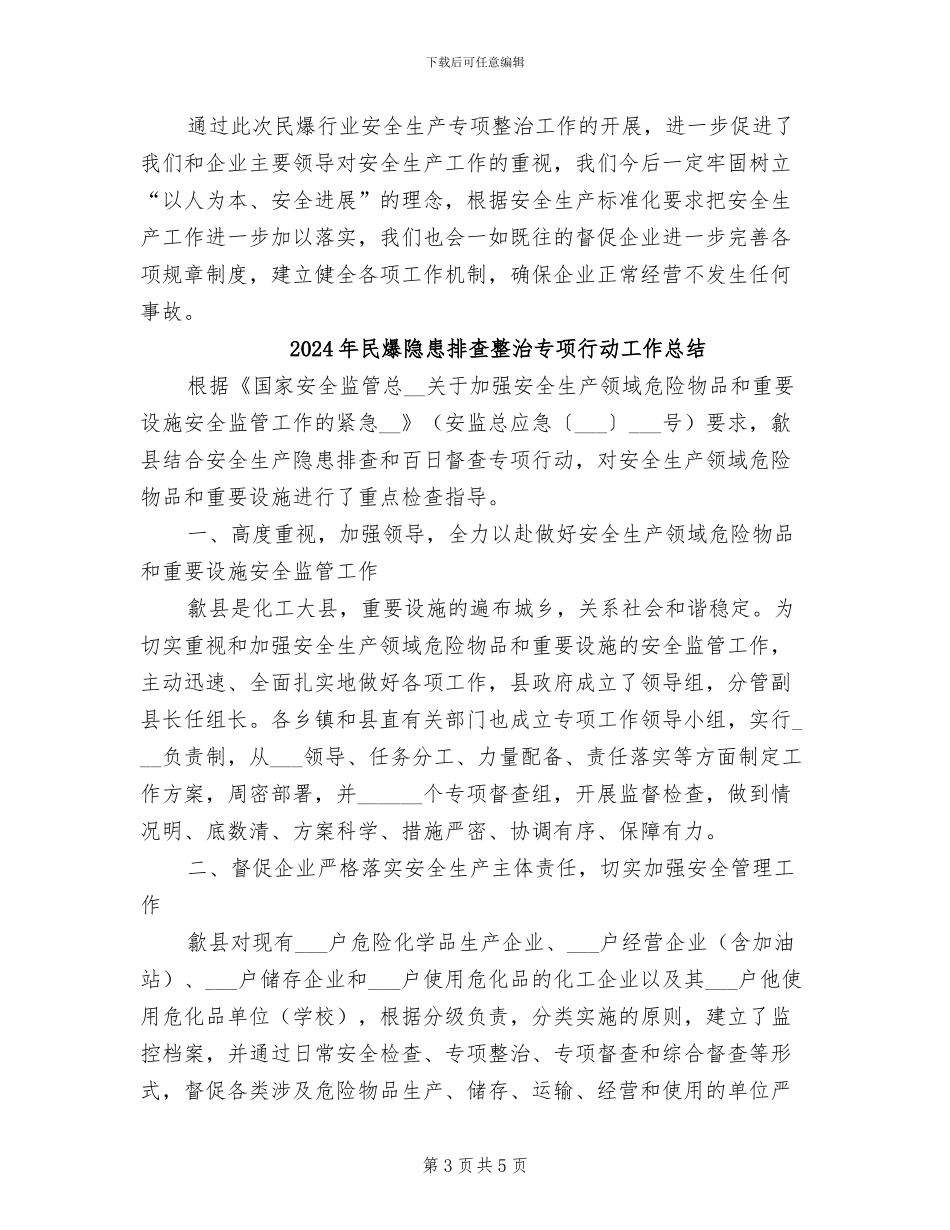 2024年民爆行业专项整治工作总结_第3页