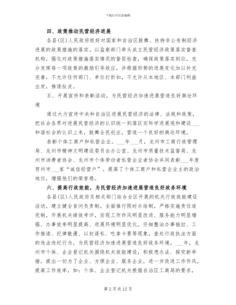 2024年民营经济年终工作总结_第2页