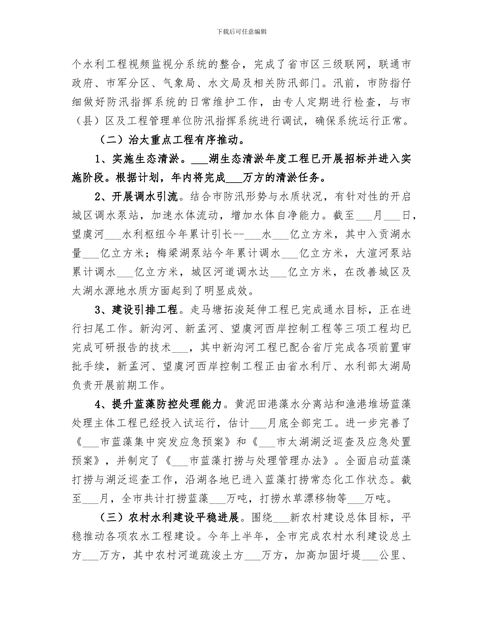 2024年水利工作半年总结_第2页