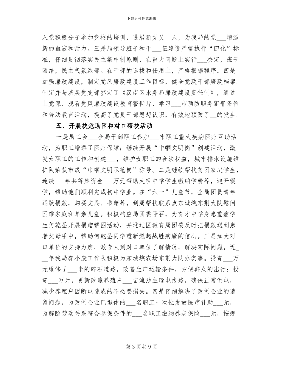 2024年水务局文明单位创建总结范文_第3页