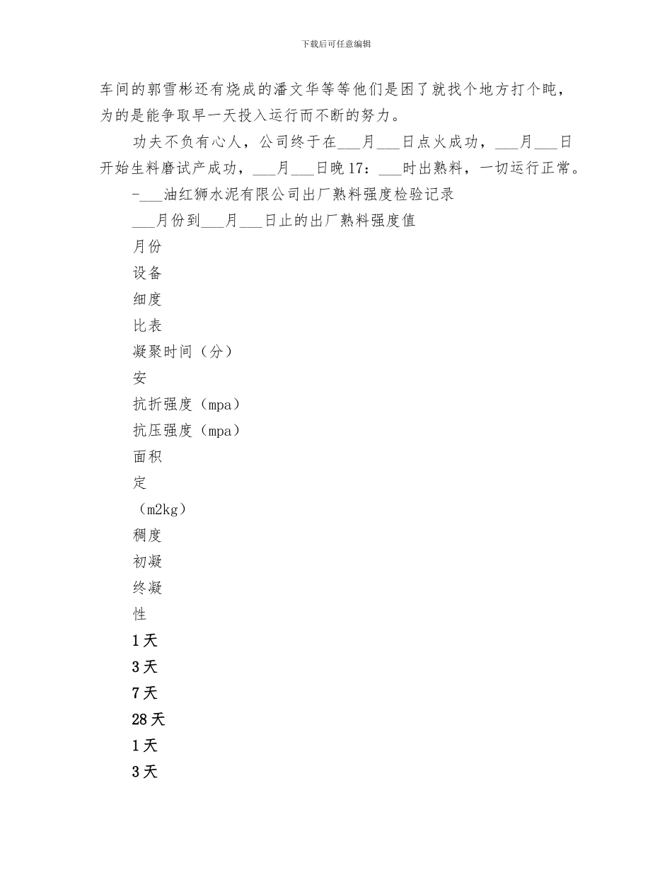 2024年水泥厂工作总结_第2页