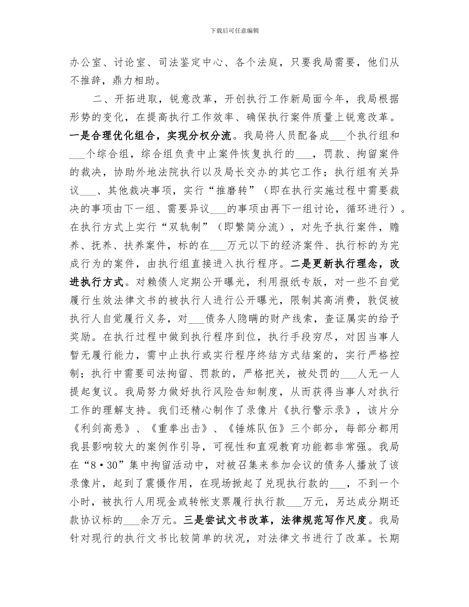 2024年法院执行局工作总结_第2页