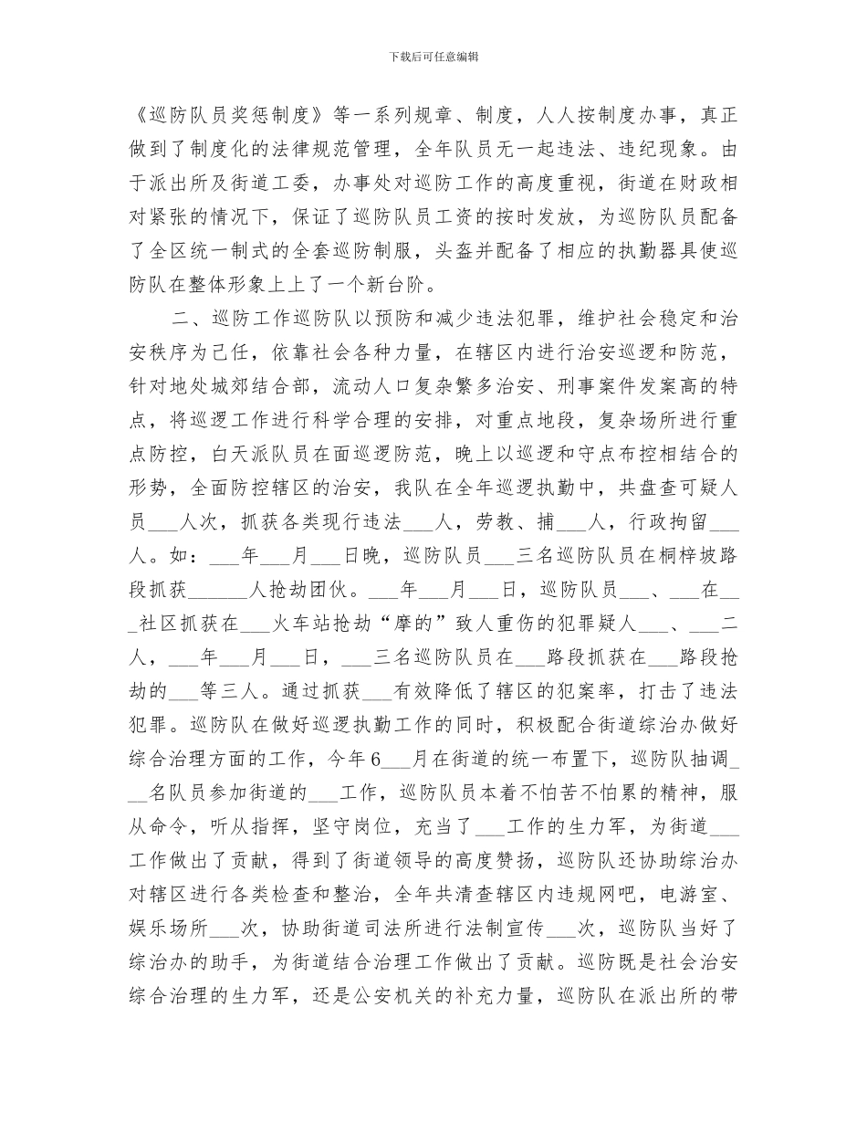 2024年派出所巡防工作总结_第2页