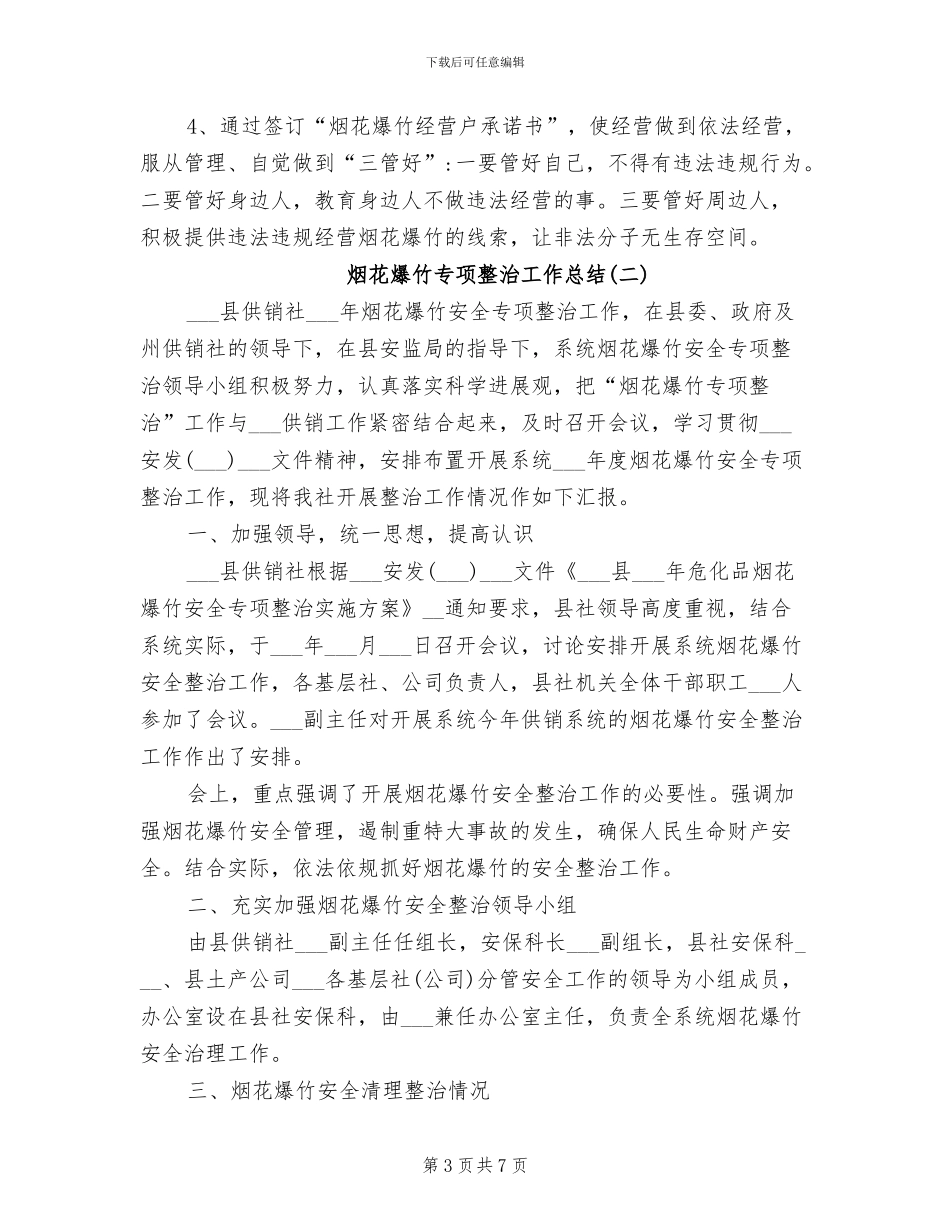 2024年烟花爆竹专项整治工作总结_第3页