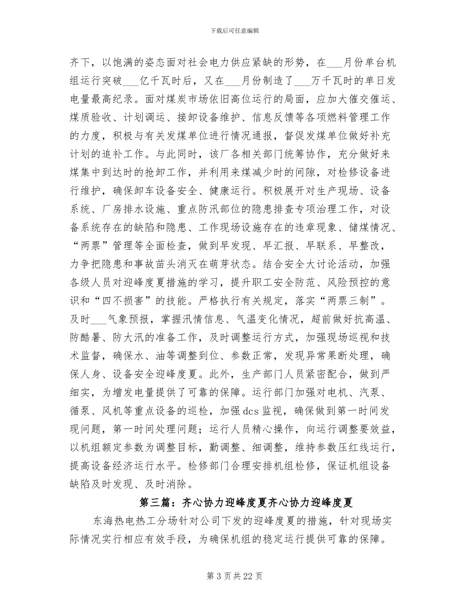 2024年燃料专业迎峰度夏总结_第3页