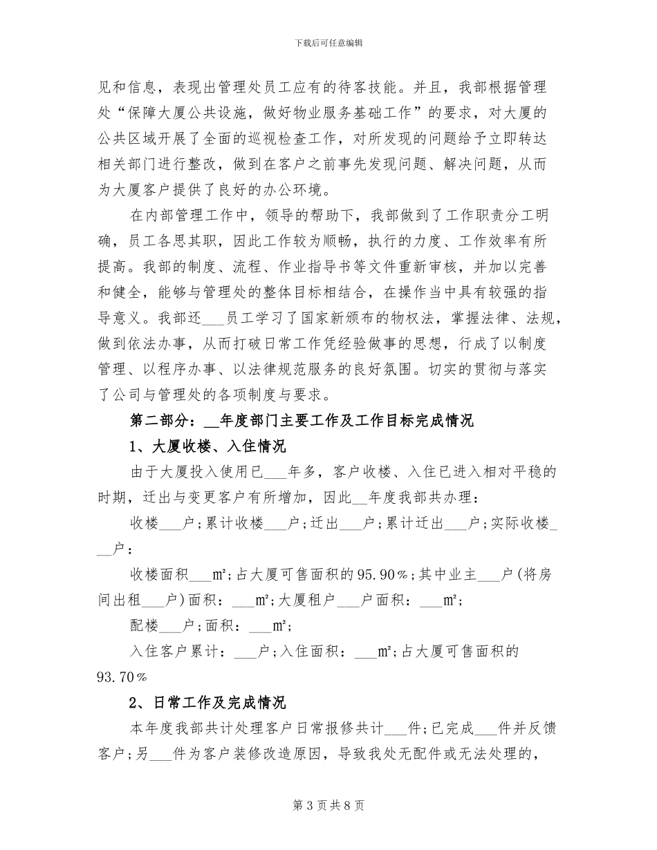 2024年物业客服年度总结_第3页