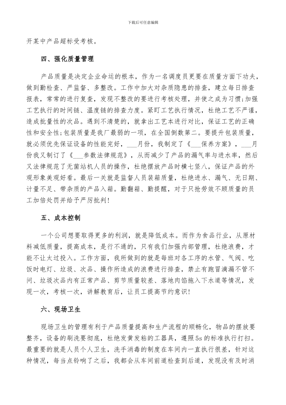 2024年物流调度年终工作总结_第3页