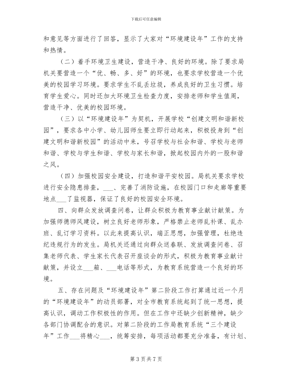 2024年环境建设年度工作总结_第3页