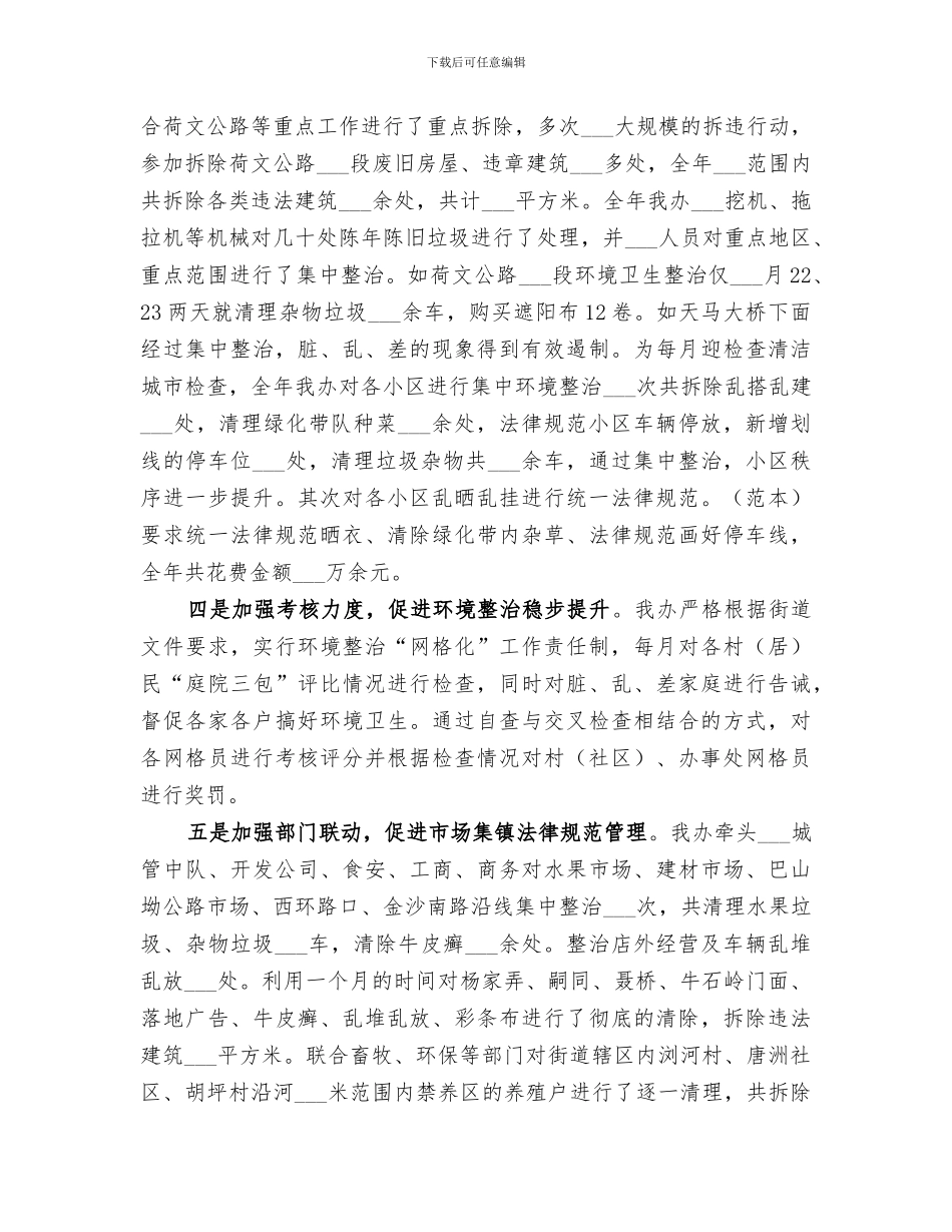 2024年环境整治办年终工作总结_第2页