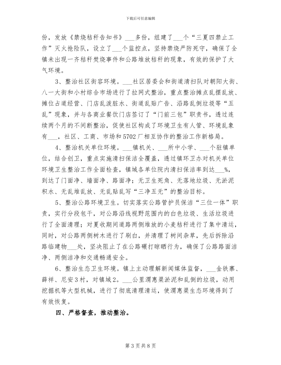 2024年环境整治工作年终总结_第3页