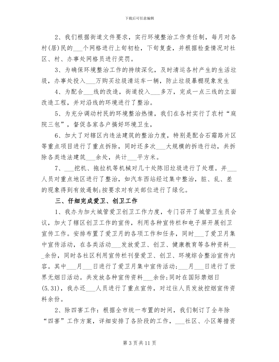 2024年环境整治年度工作总结_第3页