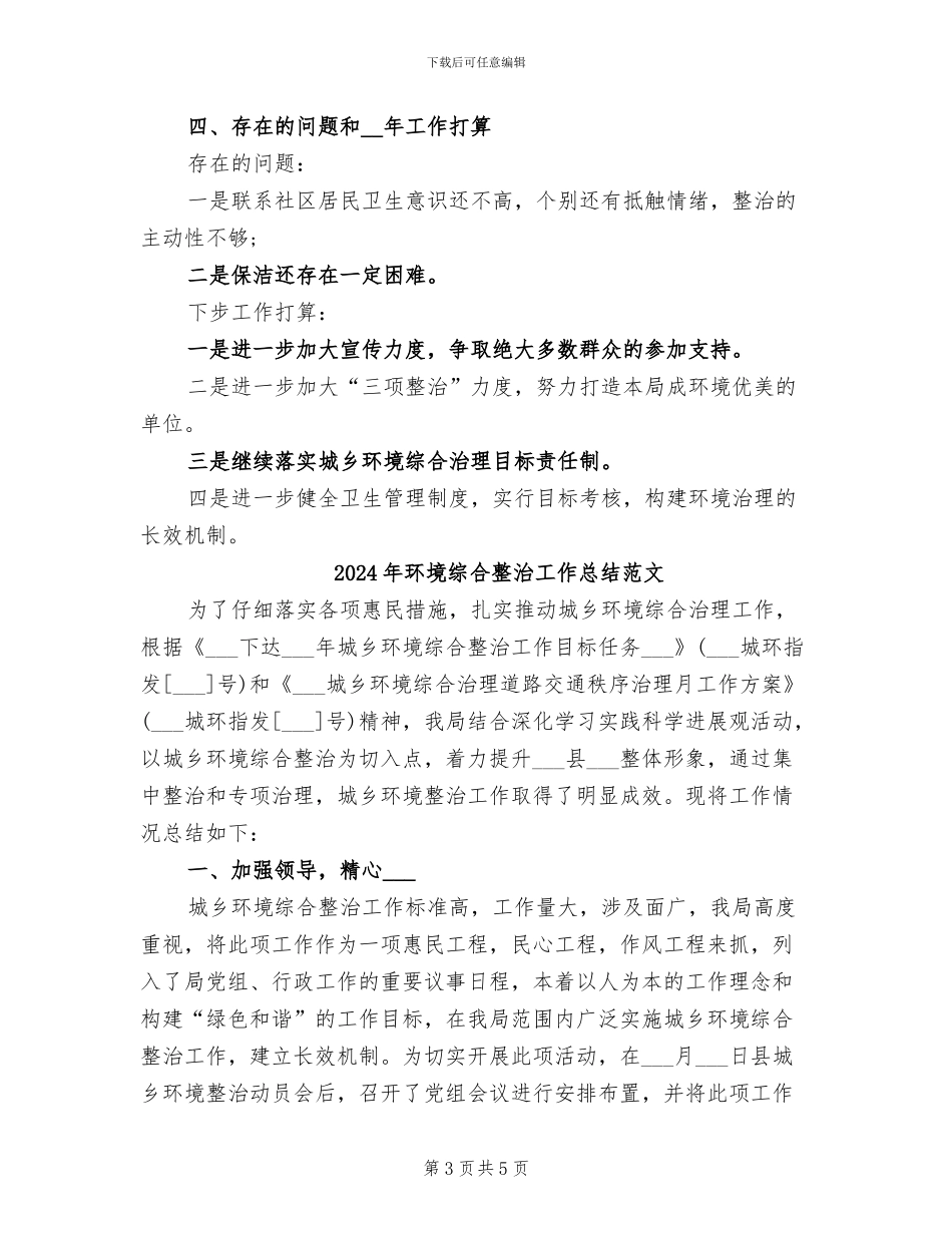 2024年环境综合整治工作总结_第3页