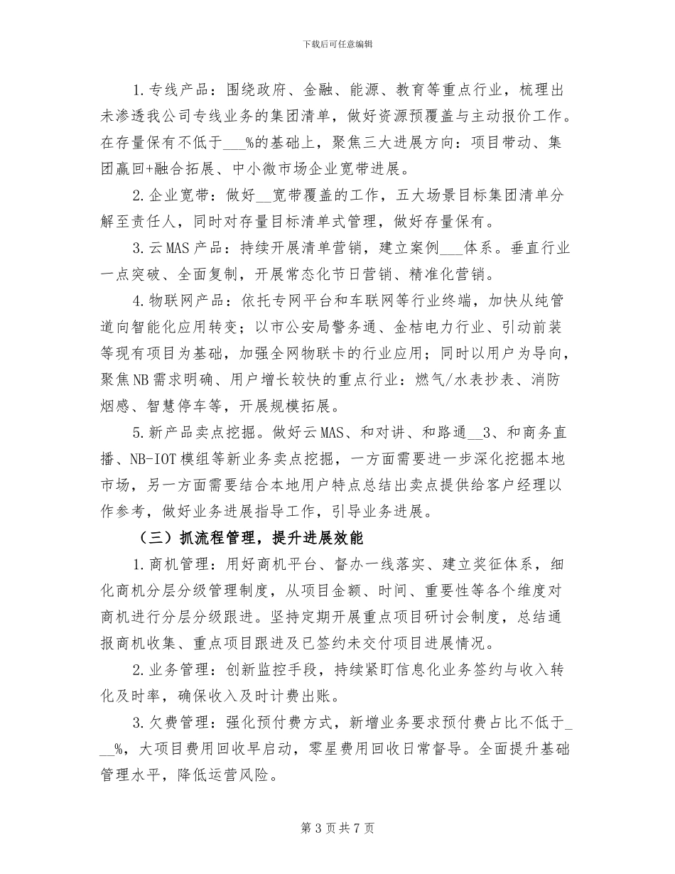 2024年电信政企工作总结_第3页