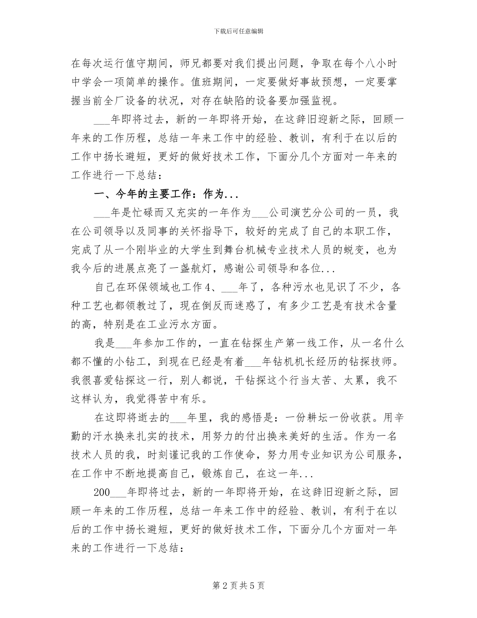 2024年电力专业技术年终总结_第2页