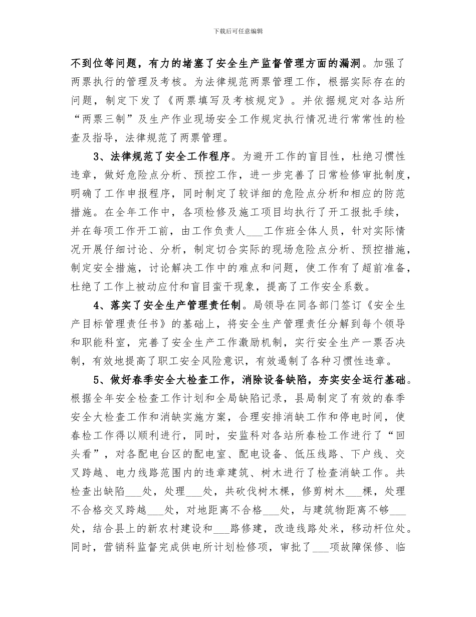 2024年电力局半年工作总结_第3页
