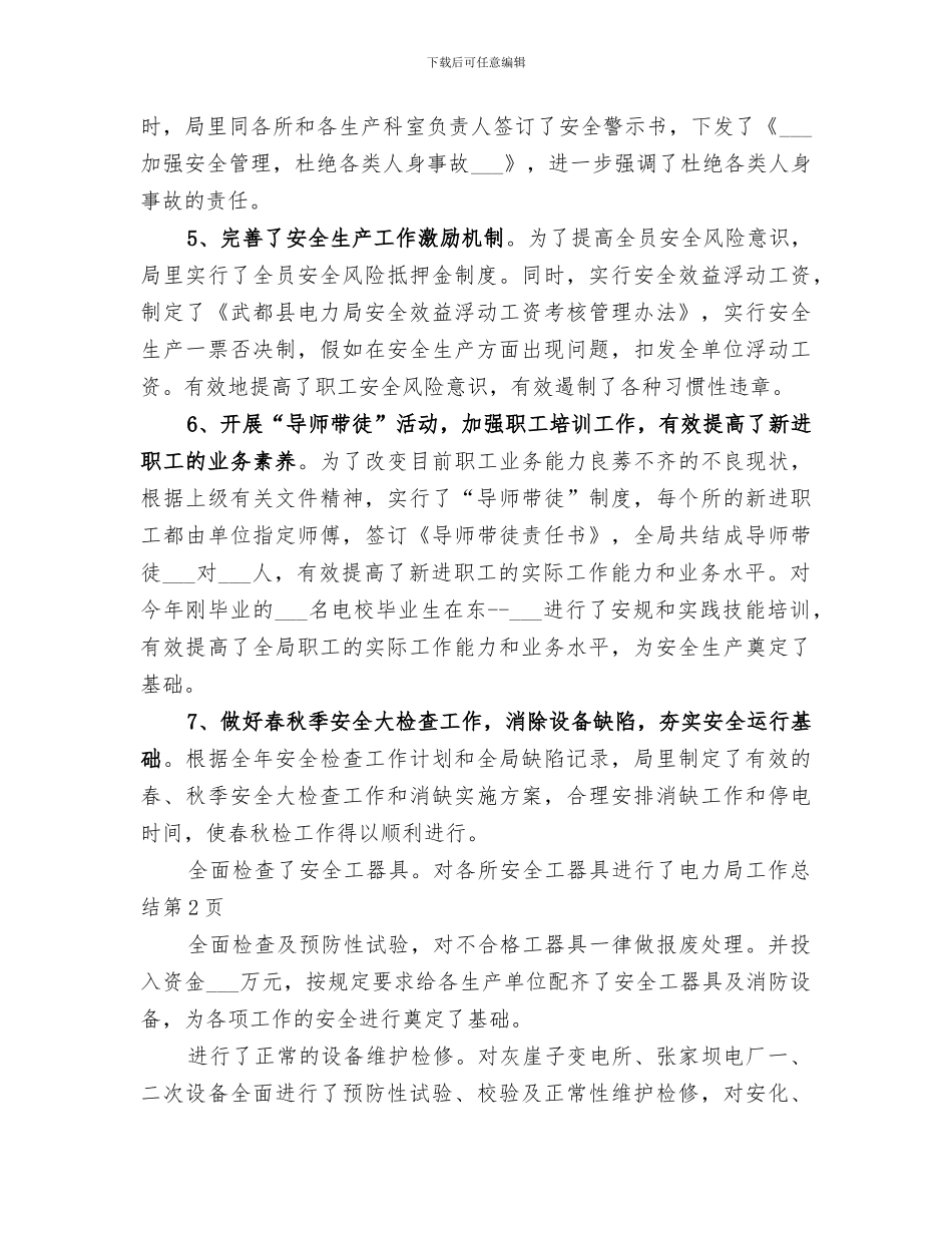 2024年电力局工作总结_第3页