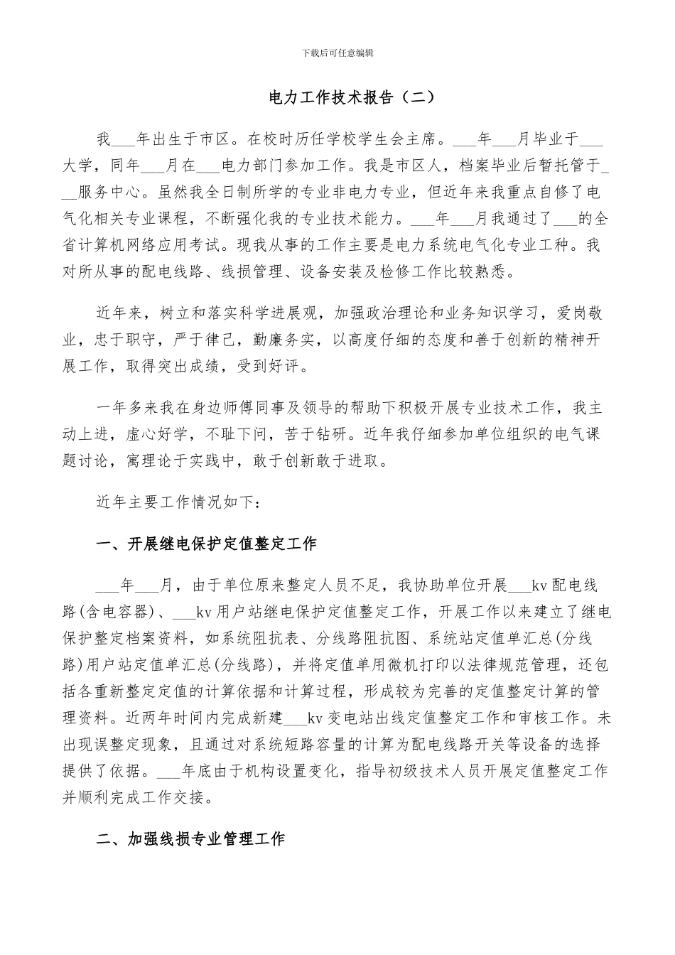 2024年电力工作技术总结_第3页