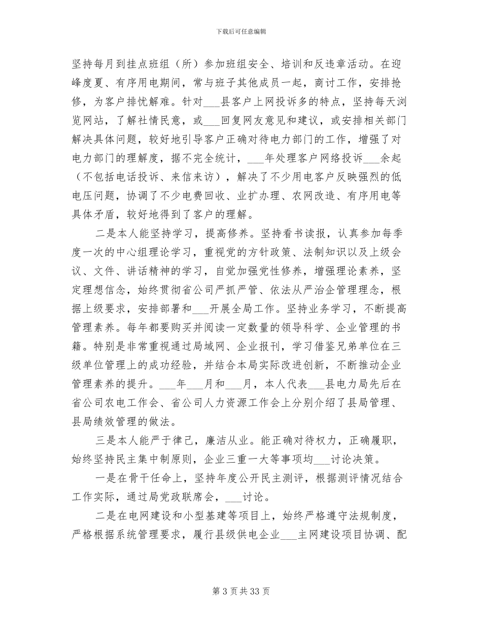 2024年电力领导年度总结报告_第3页