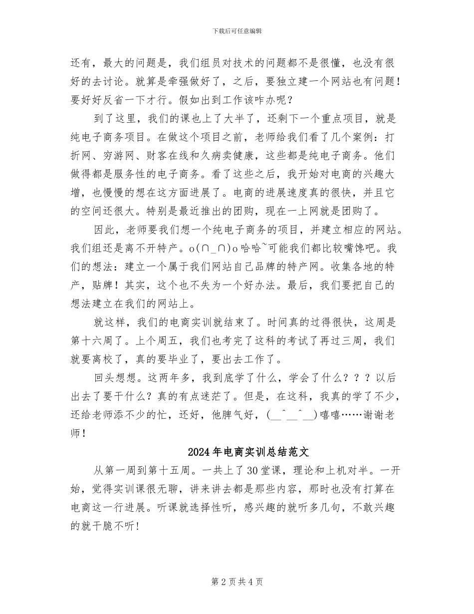 2024年电商实训总结_第2页