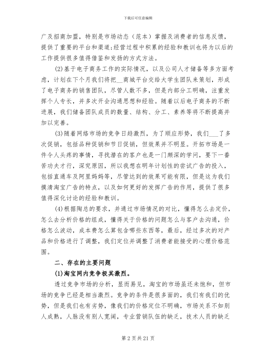 2024年电商运营个人年终总结大全_第2页