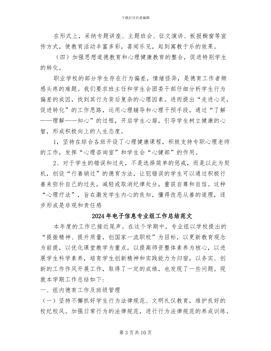 2024年电子信息专业组工作总结_第3页