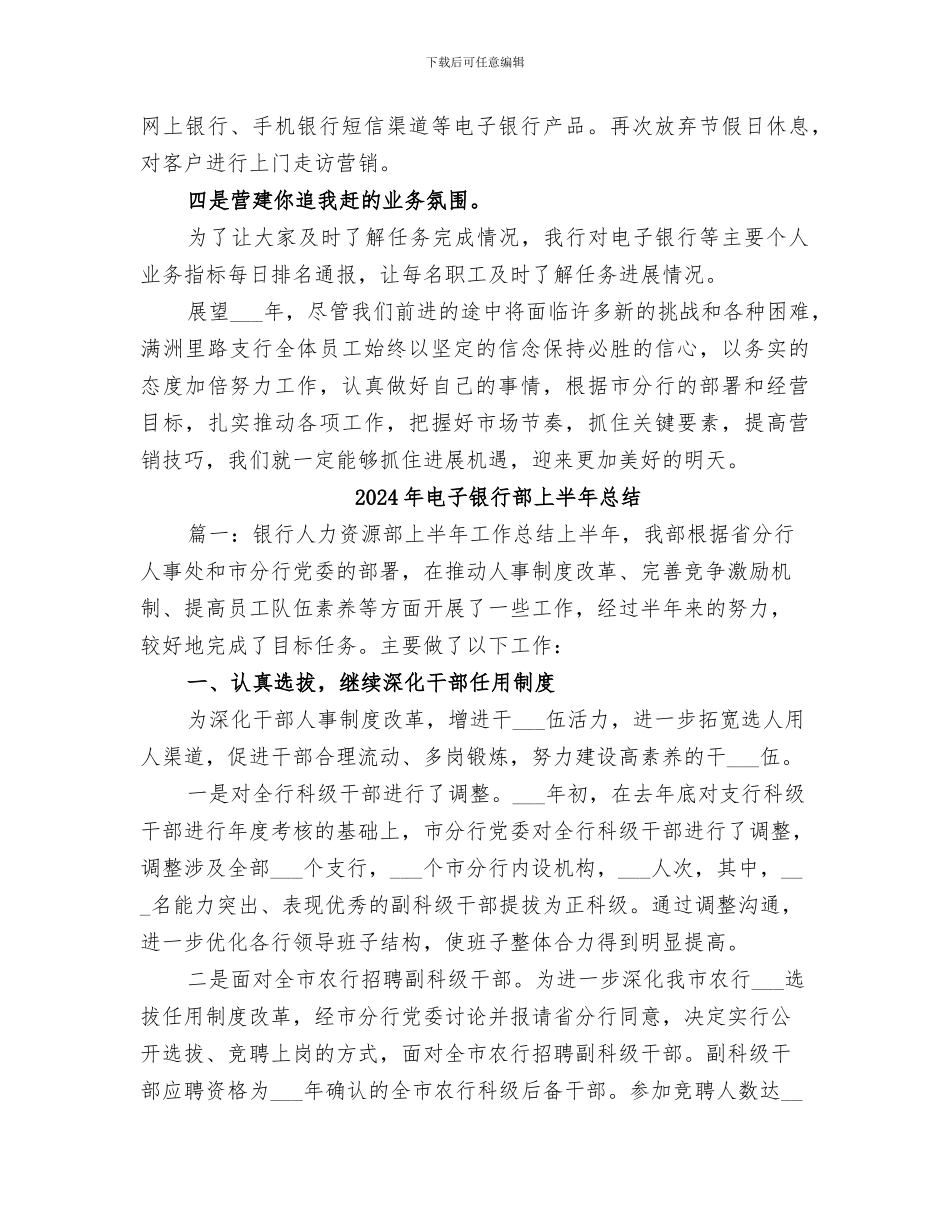 2024年电子银行的年度工作总结_第2页