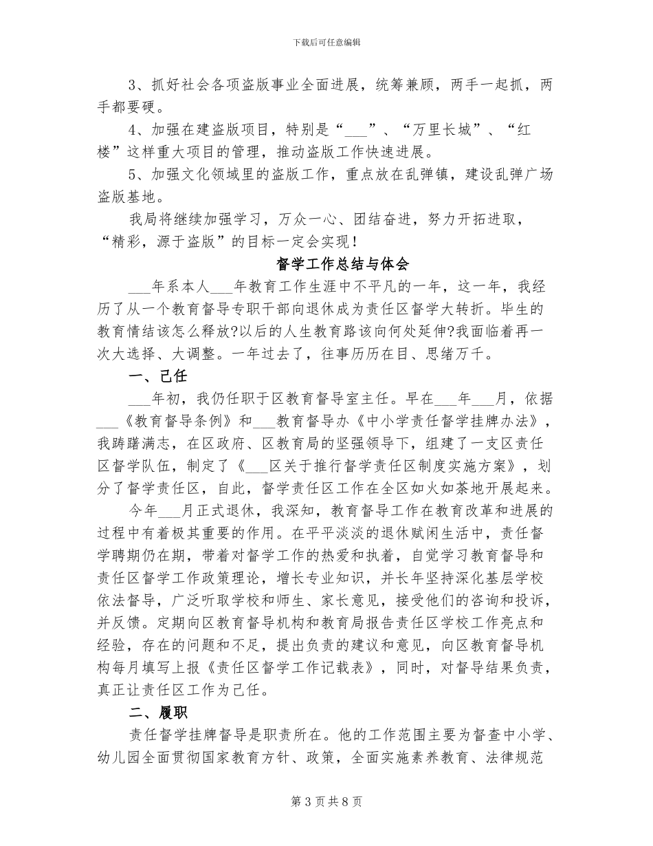 2024年盗版局年终年度工作总结_第3页