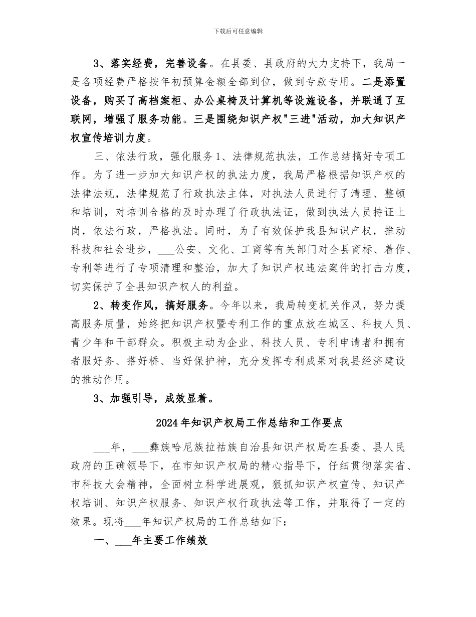 2024年知识产权局工作总结_第2页