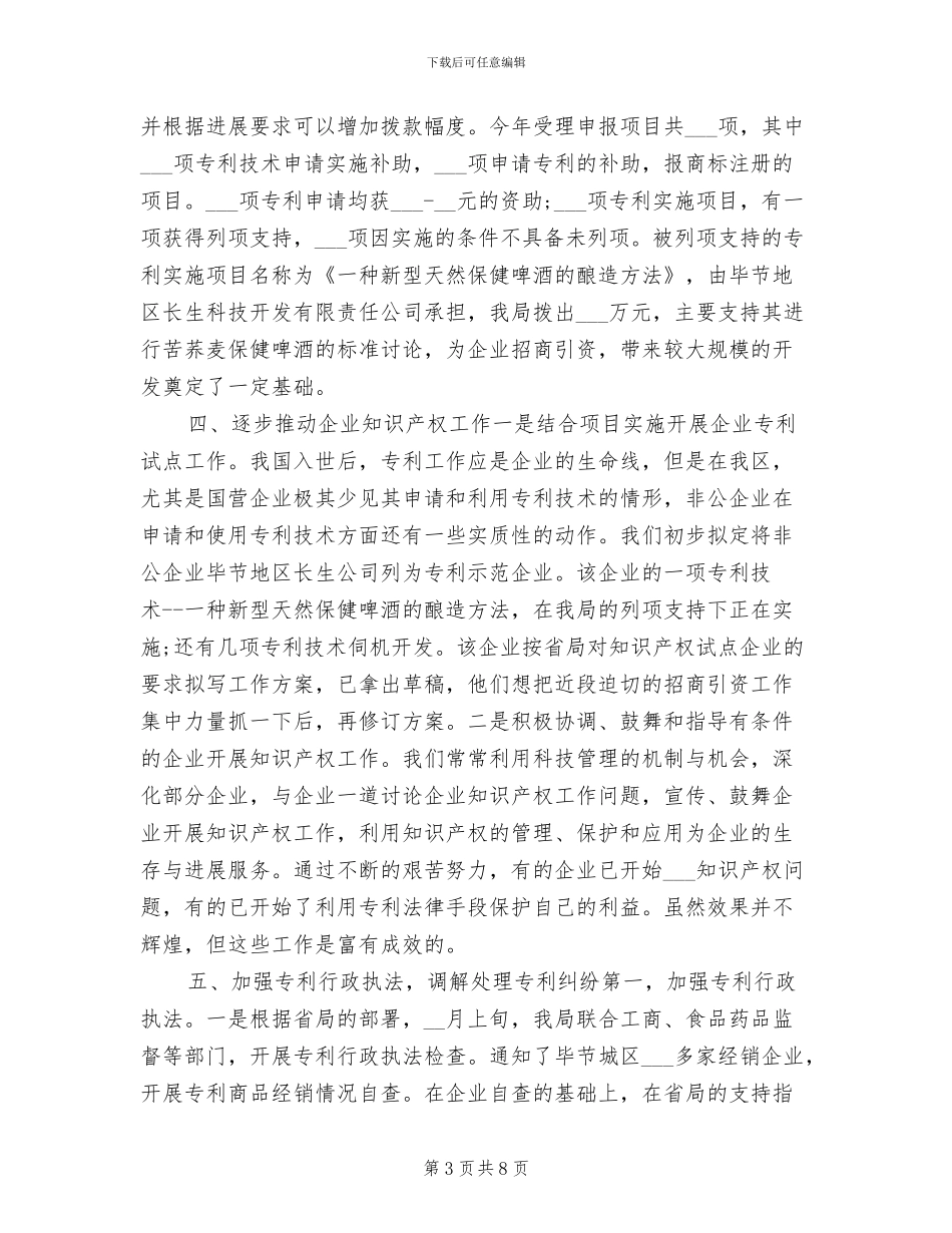 2024年知识产权工作的总结_第3页