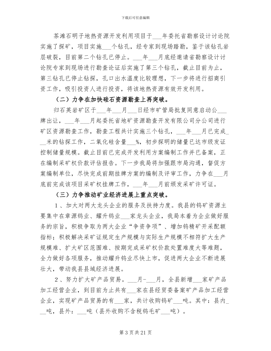 2024年矿管局年度工作总结_第3页