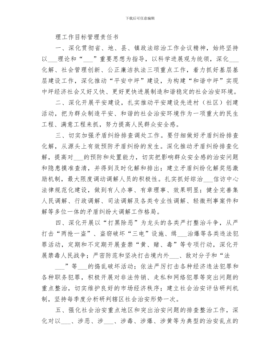 2024年社会治安综合治理目标管理工作总结_第3页