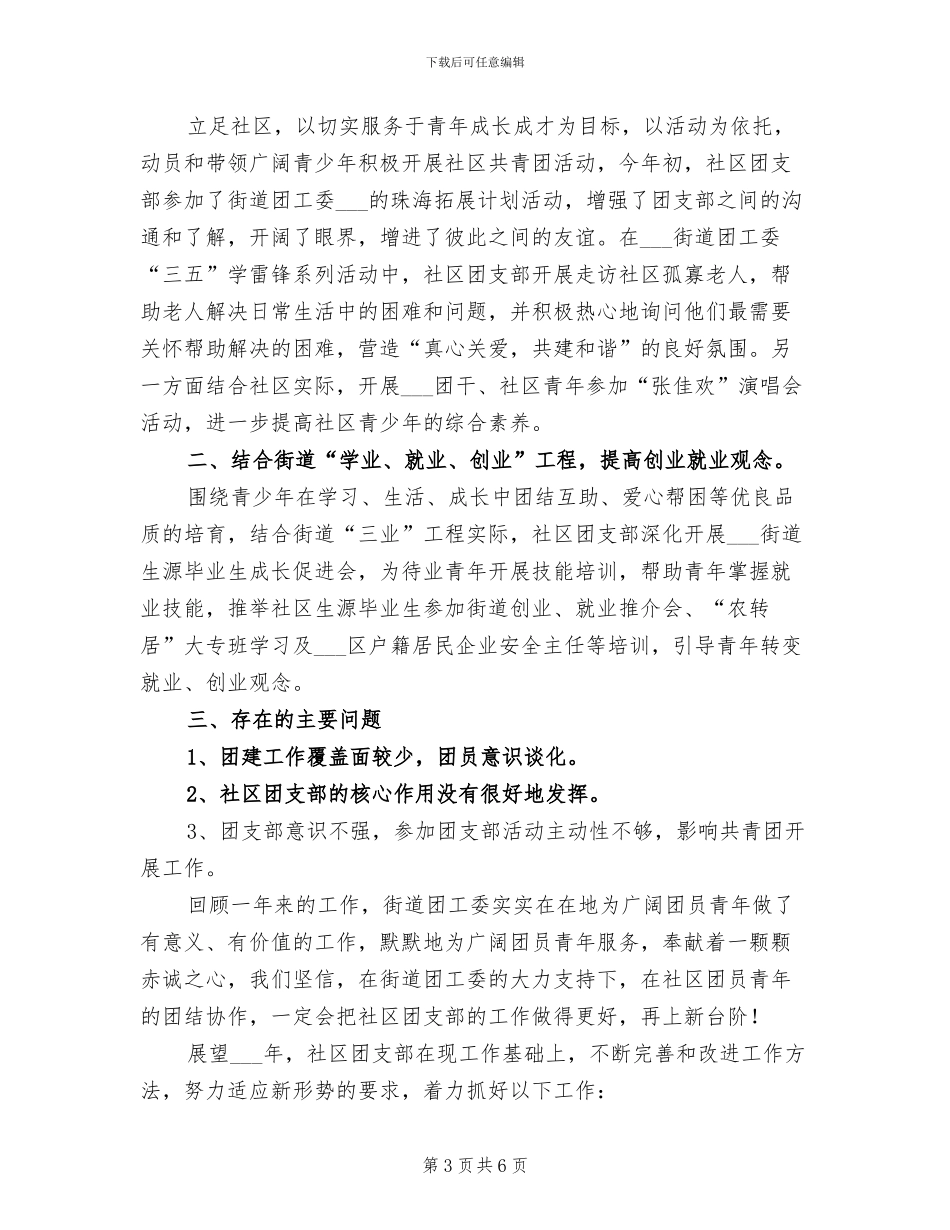 2024年社区共青团工作总结_第3页