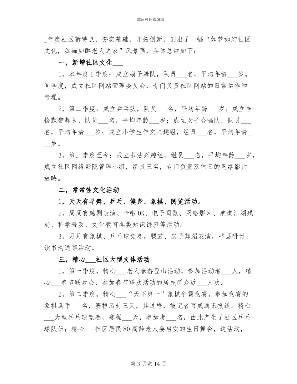 2024年社区文化活动总结_第3页
