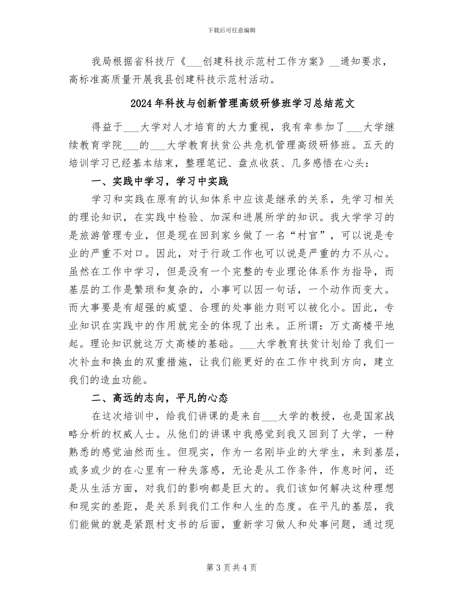 2024年科技与信息产业局工作总结_第3页