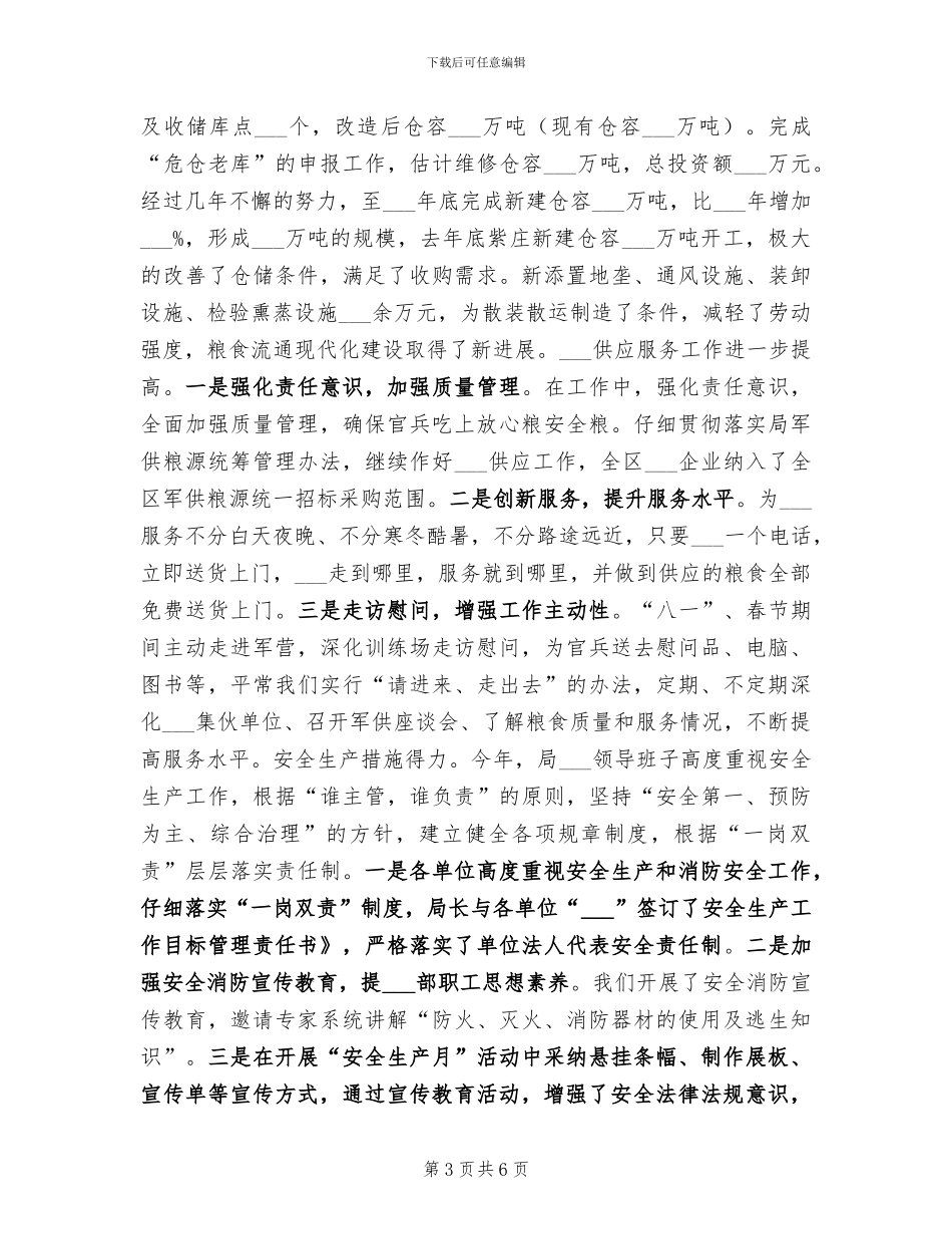 2024年粮食局防震减灾工作总结_第3页