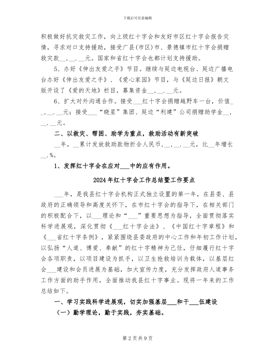2024年红十字会工作总结报告_第2页