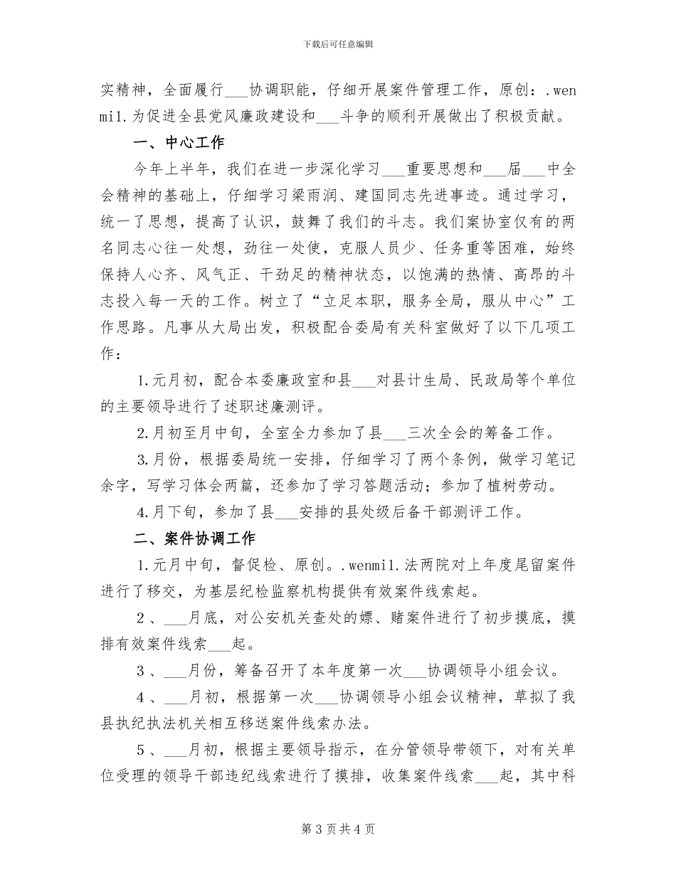 2024年纪检案协室半年工作总结_第3页