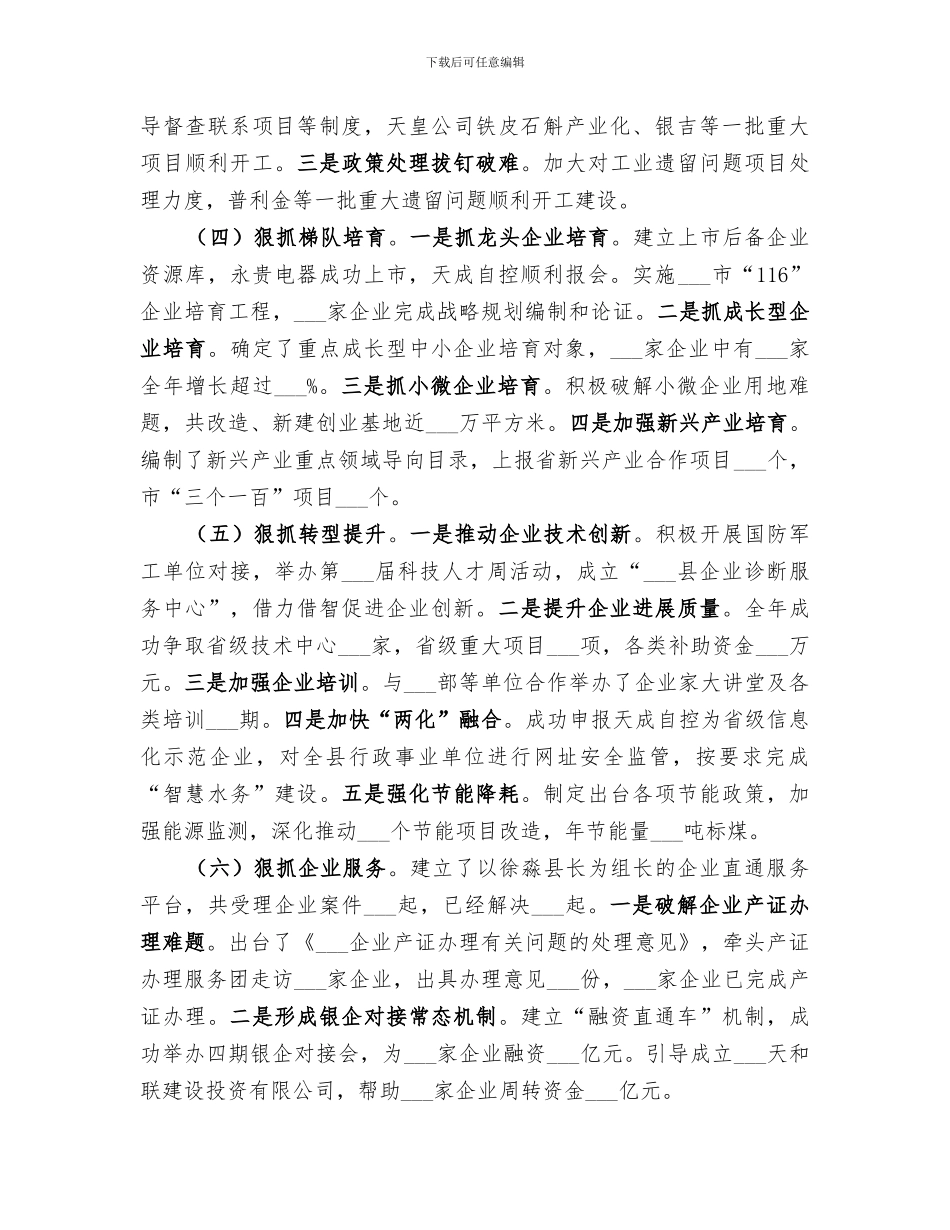 2024年经信局领导班子工作总结_第2页