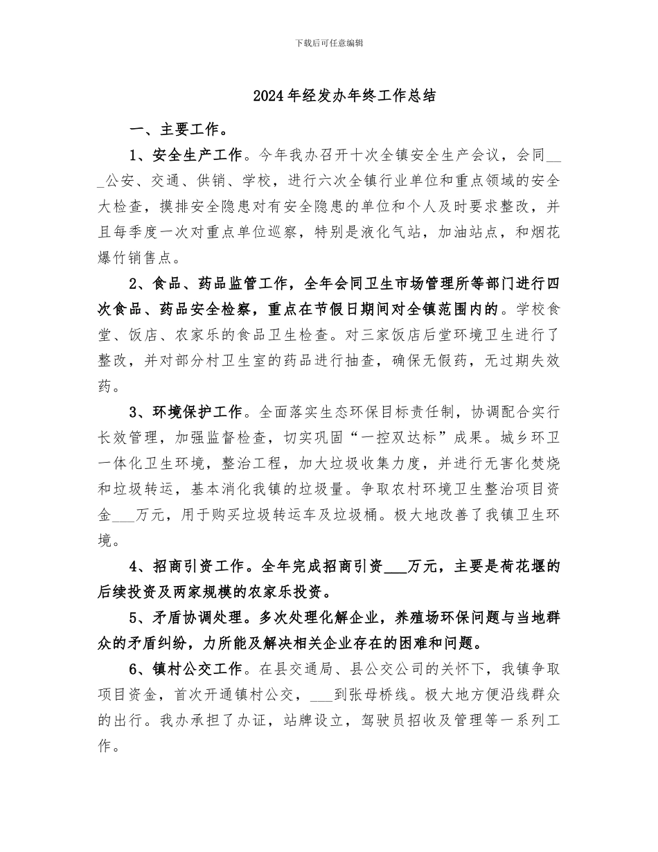 2024年经发办年终工作总结_第1页