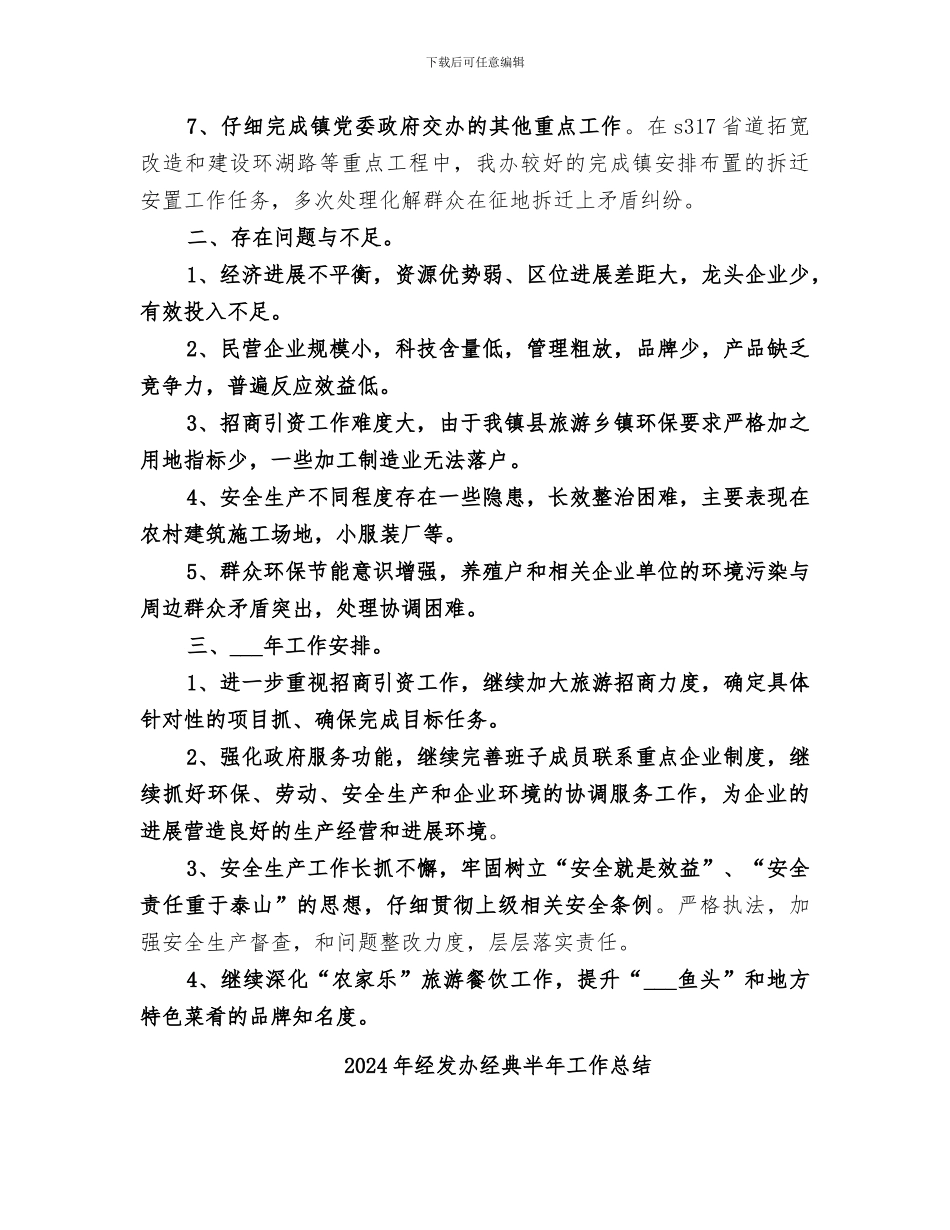 2024年经发办年终工作总结_第2页