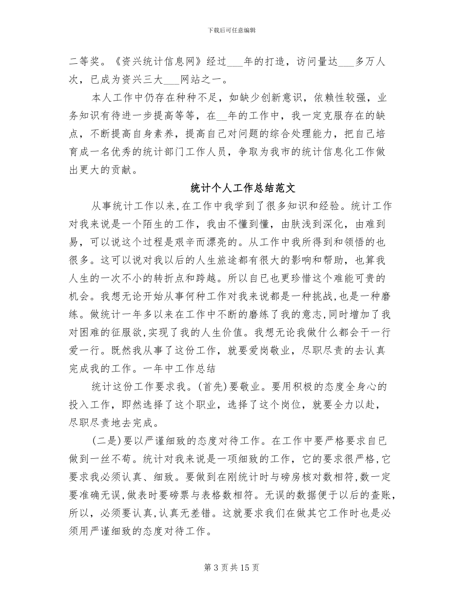 2024年统计个人工作总结模板_第3页