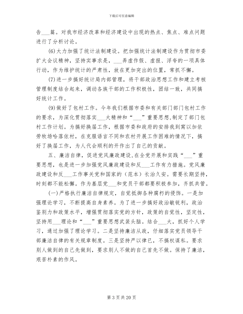 2024年统计局副局长工作总结_第3页